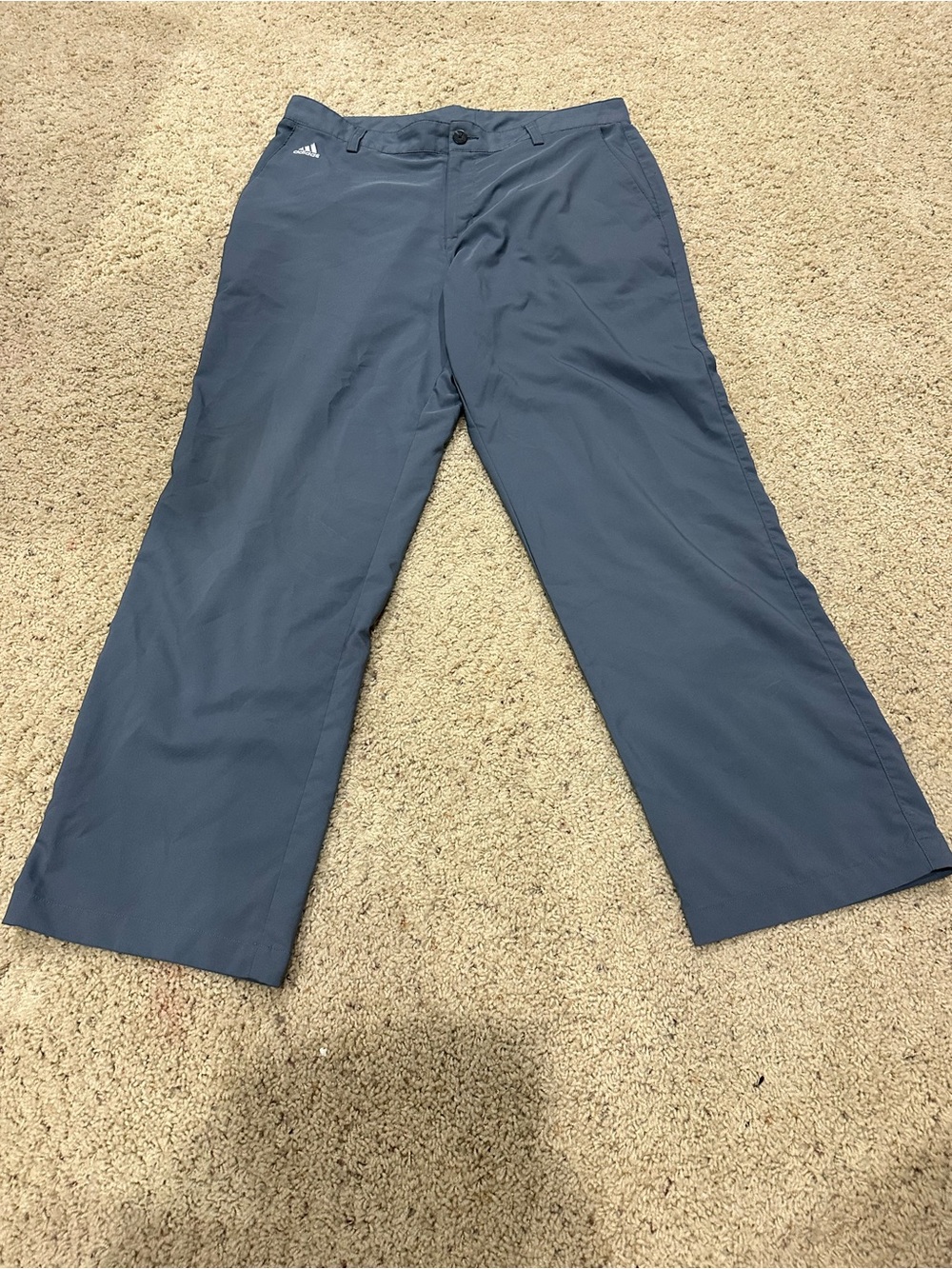 Adidas Climalite Golf Pants Mens 34x30 Gray Lightweight Performance Stretch